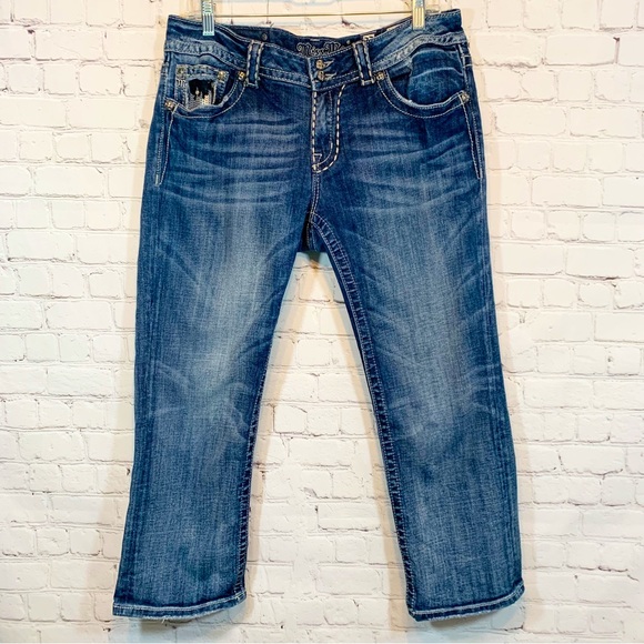 Miss Me Denim - Miss me Jeans Cropped Capri Bling Pockets